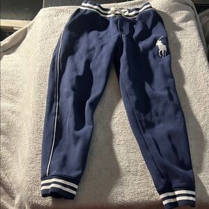 Polo by Ralph Lauren Kids Navy Joggers with White Accents